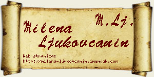 Milena Ljukovčanin vizit kartica